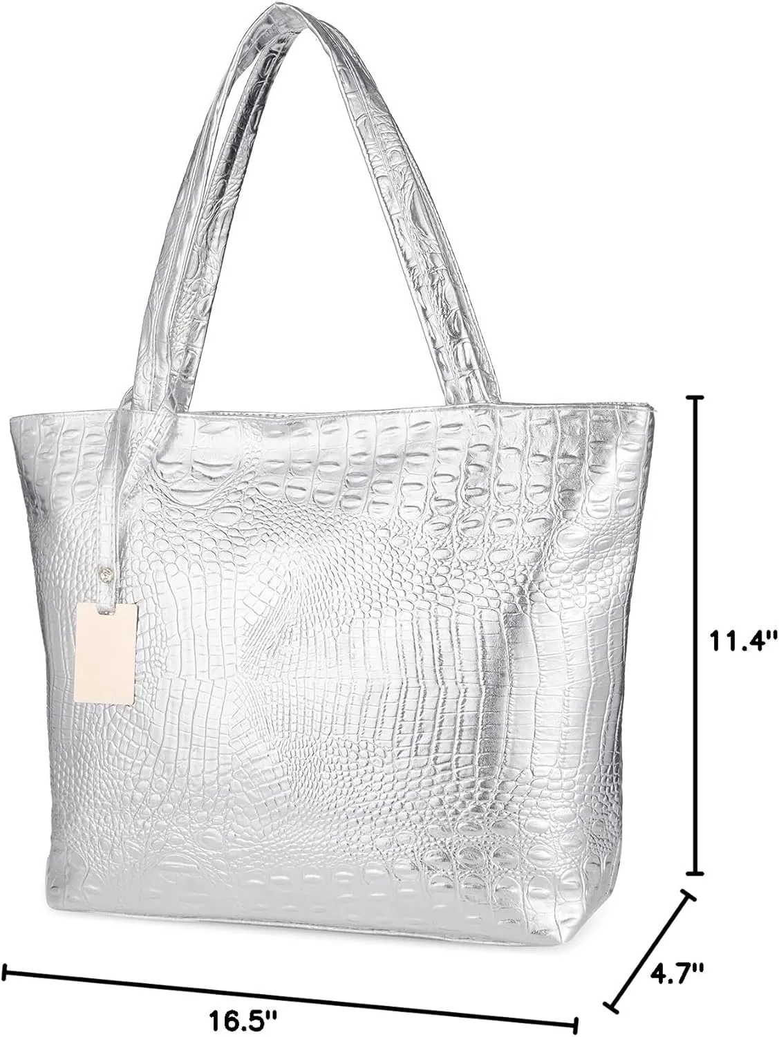 SUMGOGO Purse and Handbag for Women Crocodile Satchel Large Shoulder Tote Bag Wallets