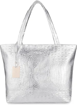 SUMGOGO Purse and Handbag for Women Crocodile Satchel Large Shoulder Tote Bag Wallets