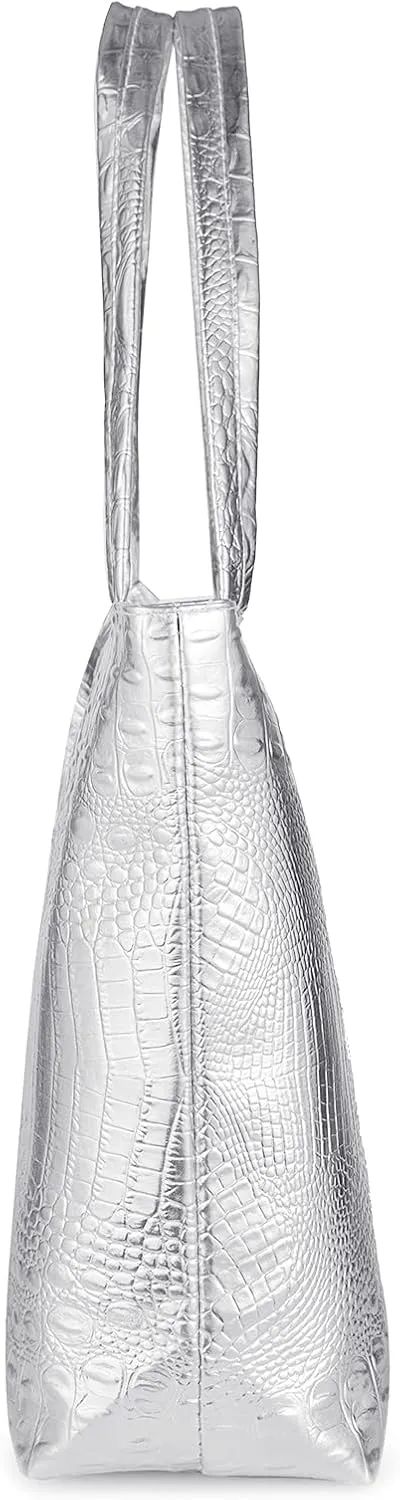 SUMGOGO Purse and Handbag for Women Crocodile Satchel Large Shoulder Tote Bag Wallets