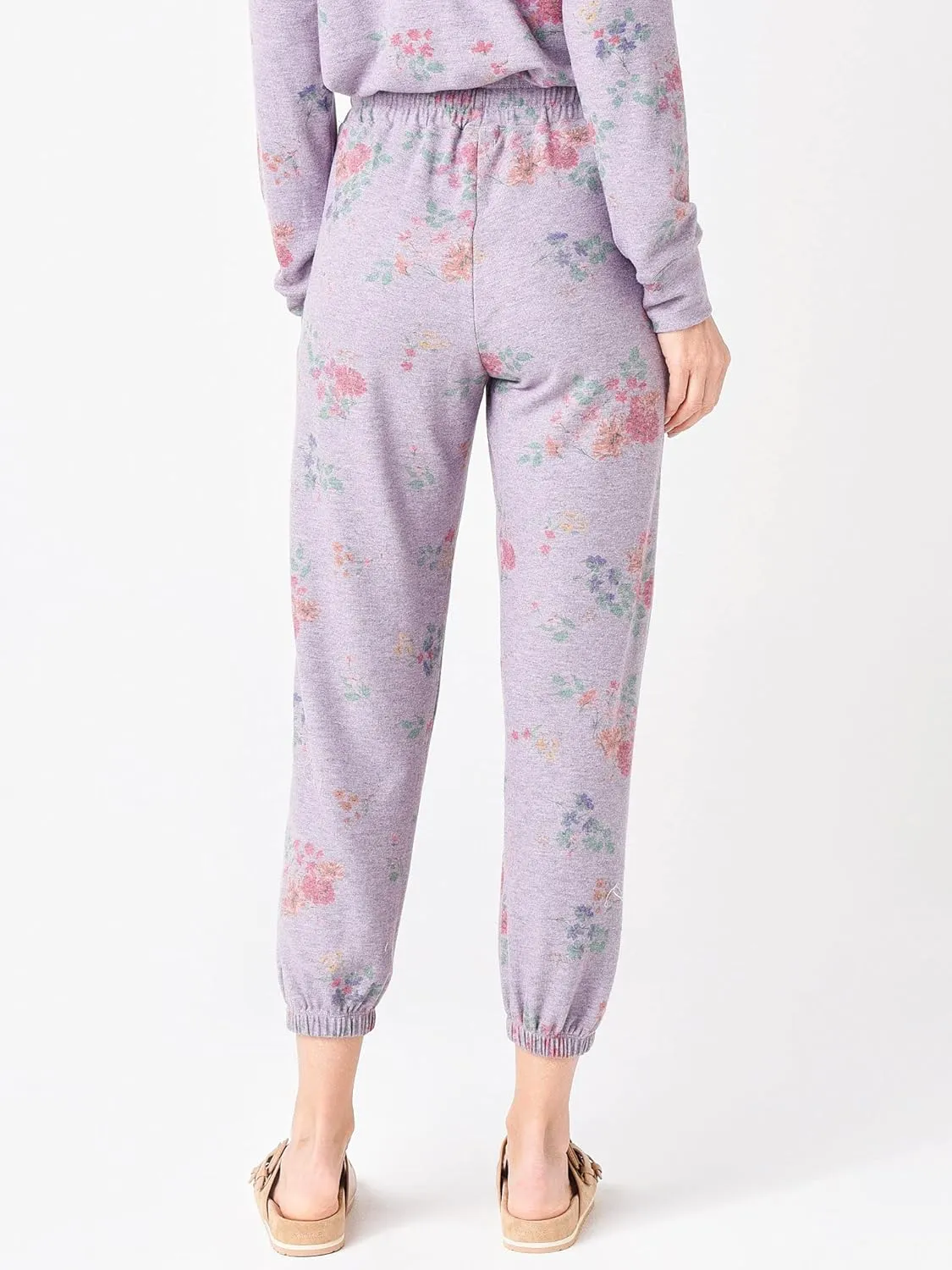 SUNDRY WOMEN'S FLORAL HIGH-WAIST SWEATPANT