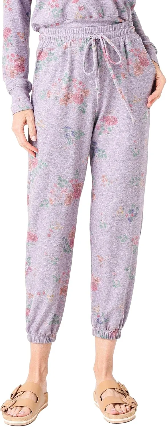 SUNDRY WOMEN'S FLORAL HIGH-WAIST SWEATPANT