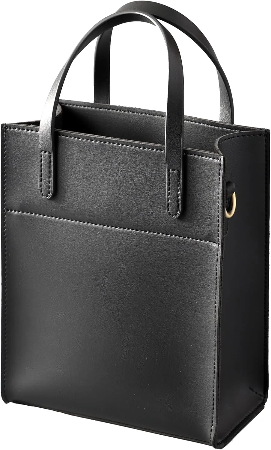 SUNLIGHT LEAVES Vintage Vegan Leather Mini Tote Bag For Women Simple Small Handle Purse Cute Cell Phone Satchel Lady Handbag