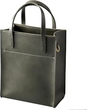 SUNLIGHT LEAVES Vintage Vegan Leather Mini Tote Bag For Women Simple Small Handle Purse Cute Cell Phone Satchel Lady Handbag
