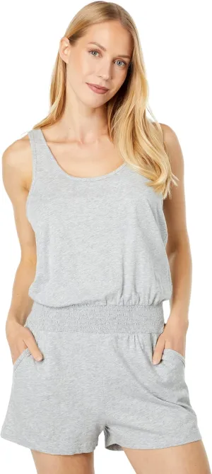 Supreme Jersey Keyhole Smocked Waist Romper