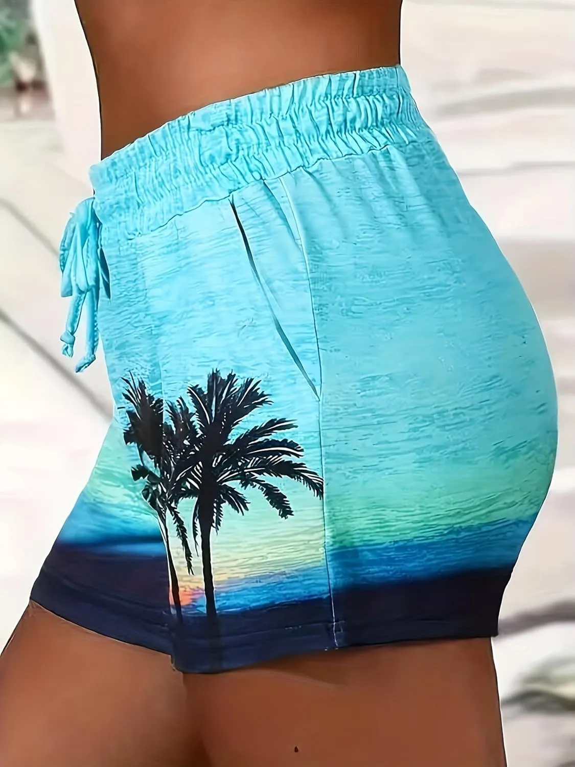 Sweat Shorts for Women Summer Beach Casual Drawstring Shorts Running Short Workout Lounge Shorts with Pockets