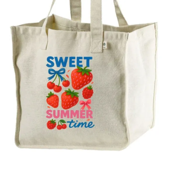 Sweet Summertime Hemp Market Tote