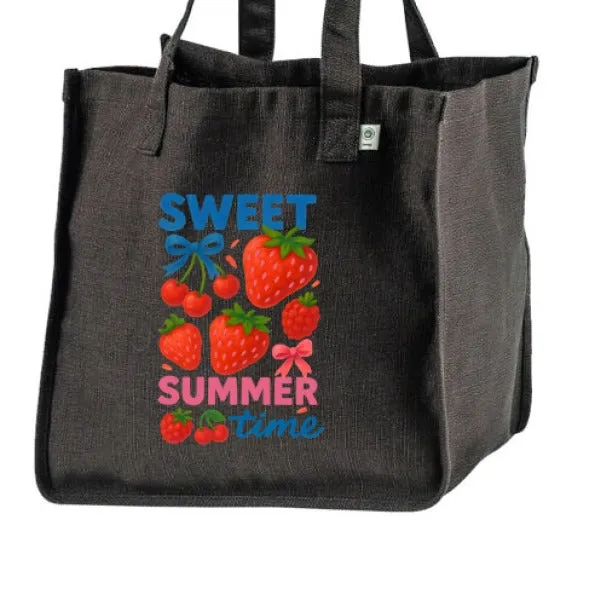 Sweet Summertime Hemp Market Tote
