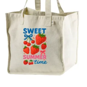Sweet Summertime Hemp Market Tote