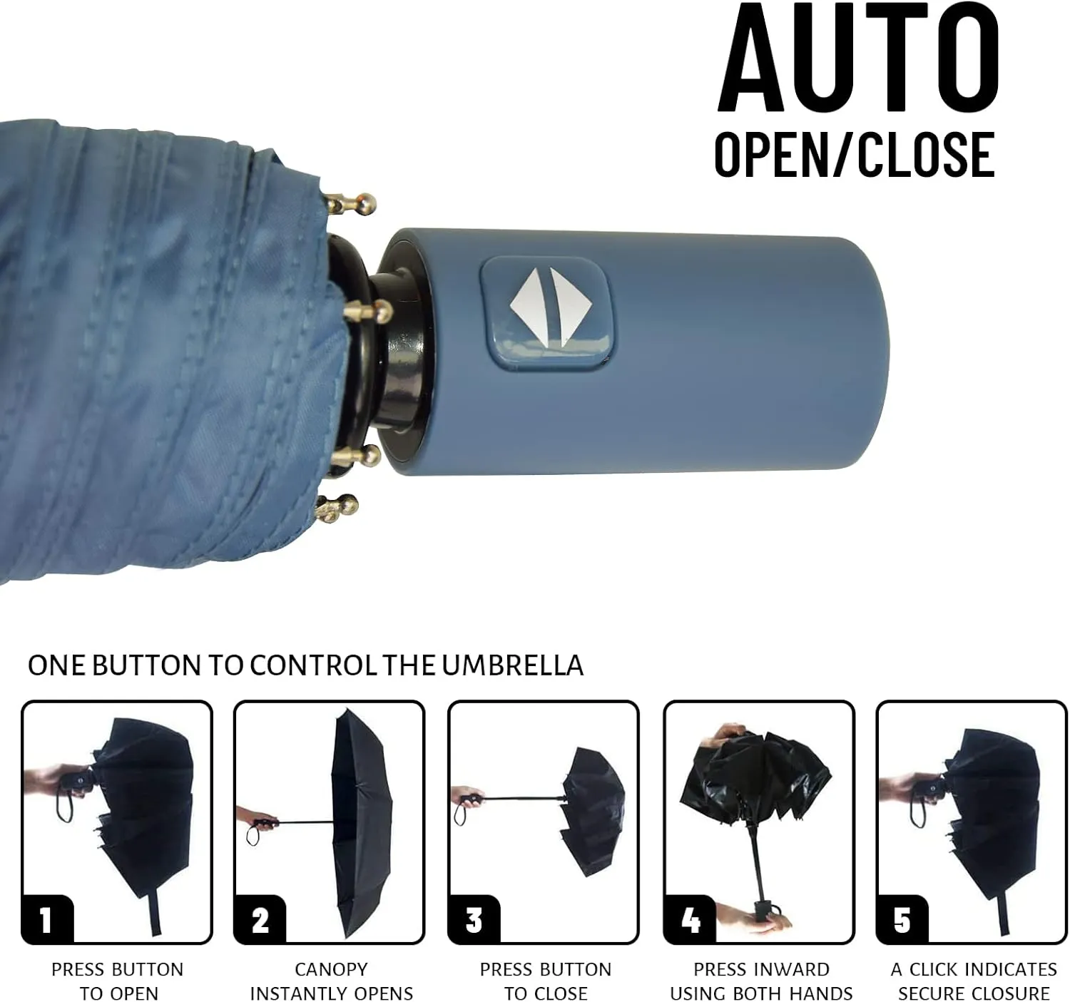 SY COMPACT Umbrella Automatic Travel Waterproof Light Folding Umbrellas Easy Carry for Women and Men