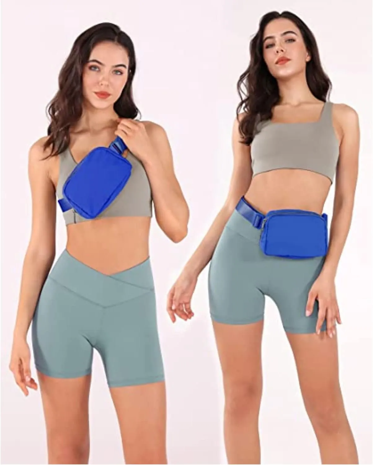 Tapp Collections Unisex Mini Crossbody Belt Bag with Adjustable Strap Small Waist Pouch for Workout Running Traveling Hiking - Royal Blue