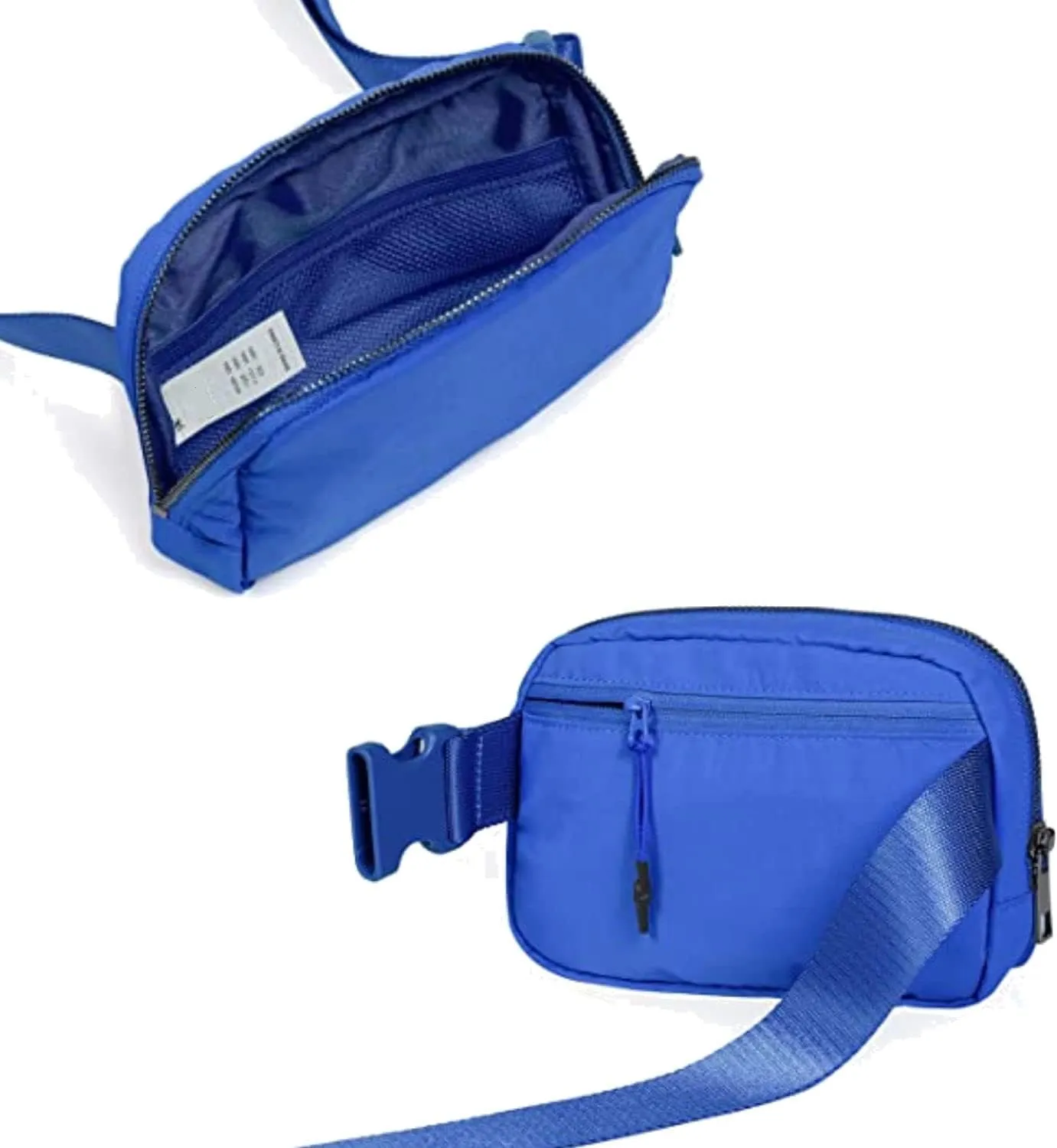 Tapp Collections Unisex Mini Crossbody Belt Bag with Adjustable Strap Small Waist Pouch for Workout Running Traveling Hiking - Royal Blue