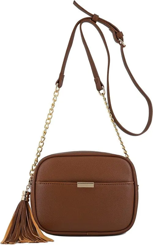 TASSEL SMALL CROSSBODY CAMERA BAG