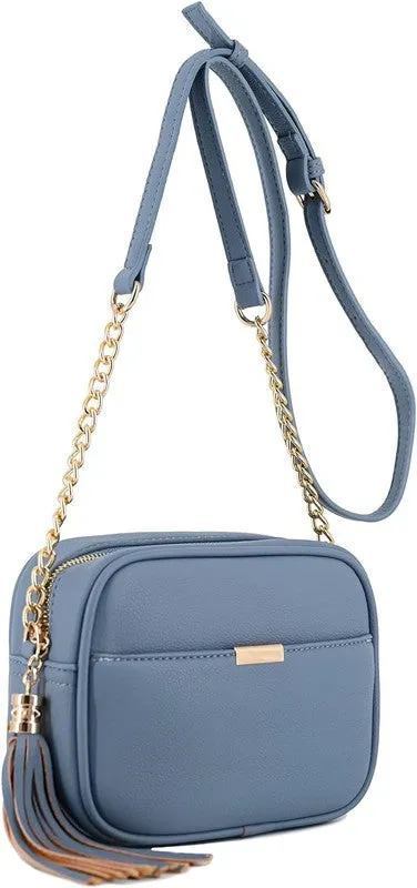 TASSEL SMALL CROSSBODY CAMERA BAG