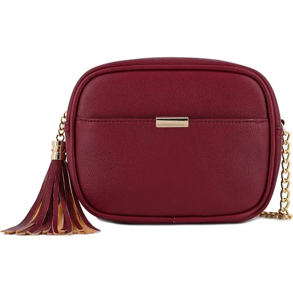 TASSEL SMALL CROSSBODY CAMERA BAG
