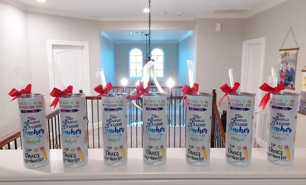 Teacher Shimmer Glitter Tumbler TUMBTEACH0520