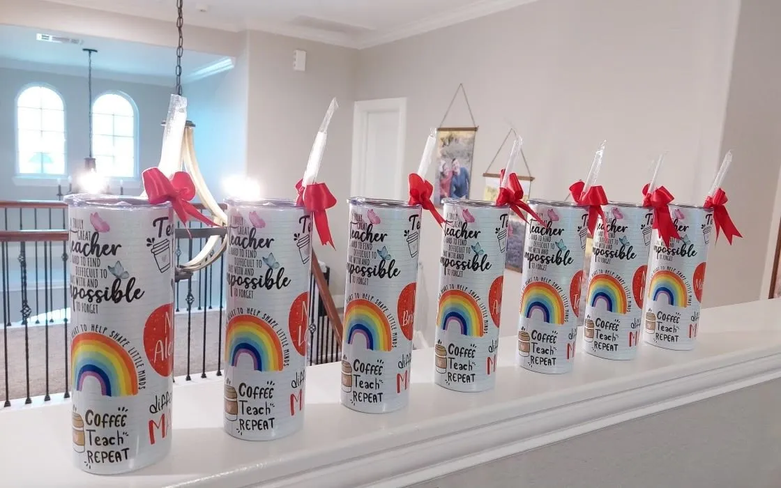 Teacher Shimmer Glitter Tumbler TUMBTEACH0520