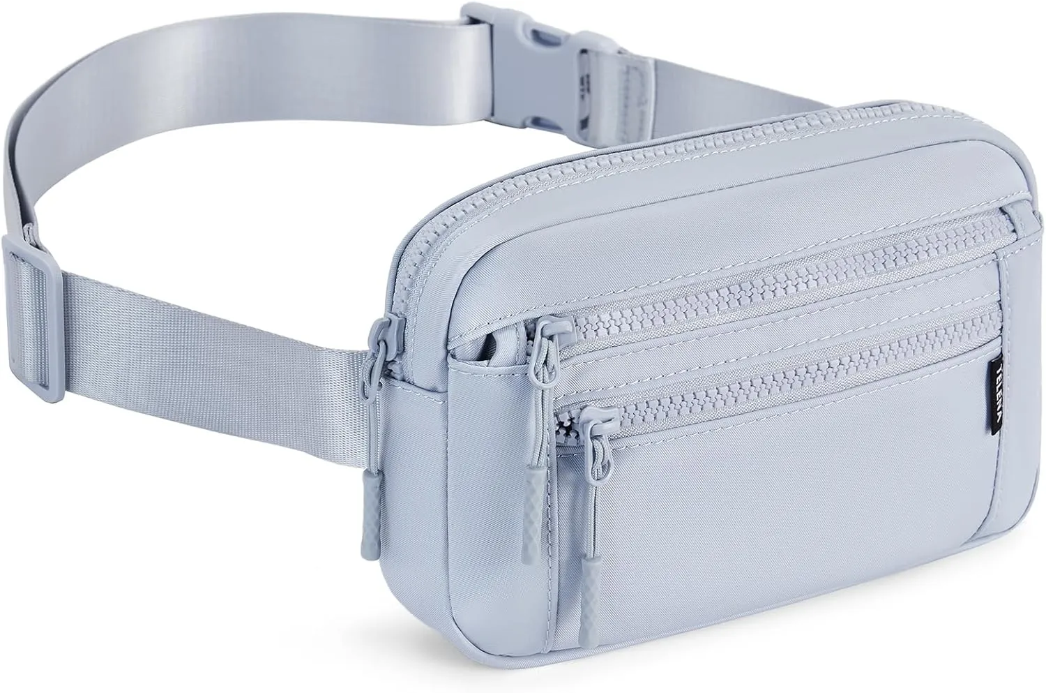 Telena Belt Bag for Women Fanny Pack Cross Body Bag Fashion Waist Pack with Adjustable Strap Light Grey