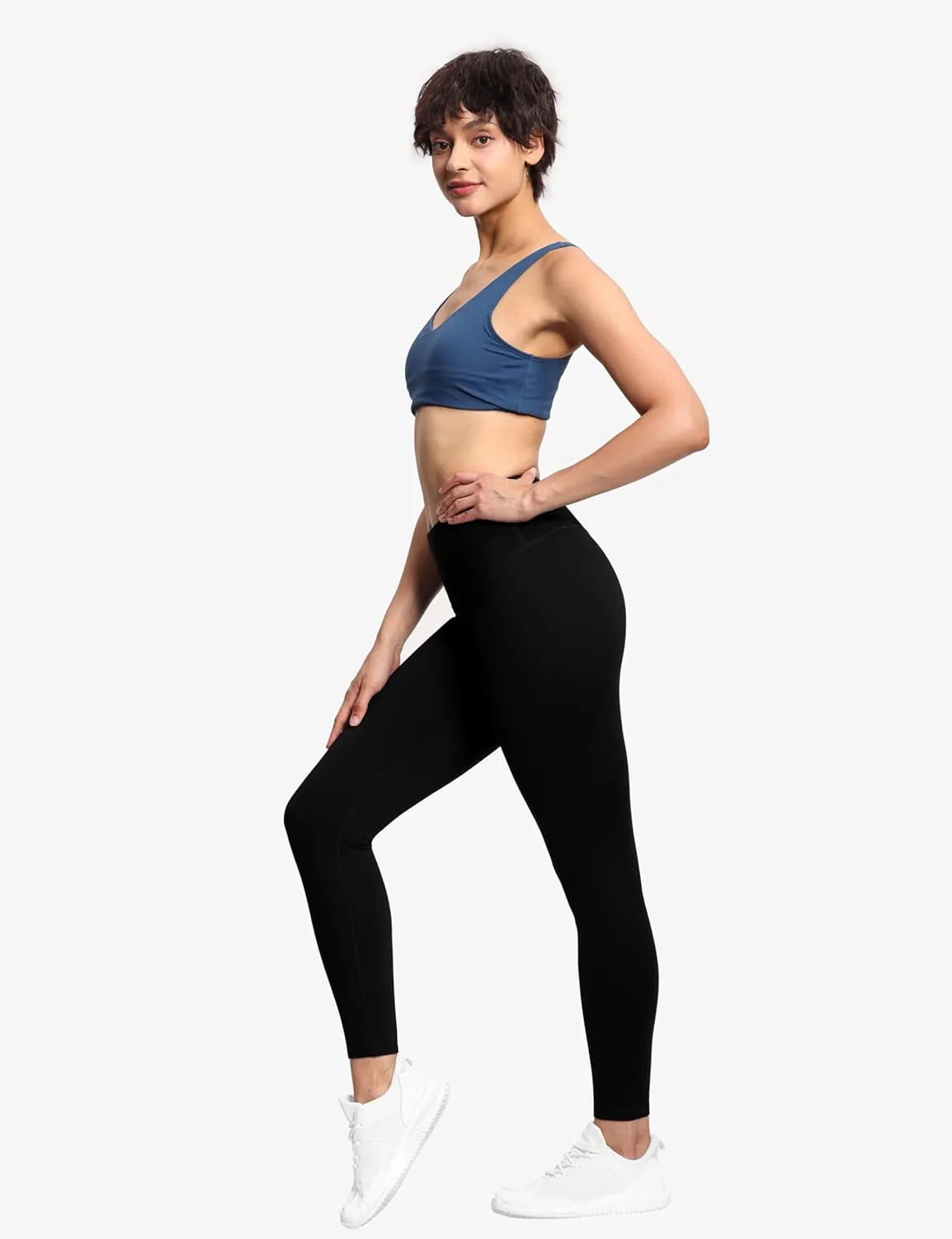 THE GYM PEOPLE Women's High Waist Workout Legging Soft Tummy Control Squat Proof Yoga Running Pants