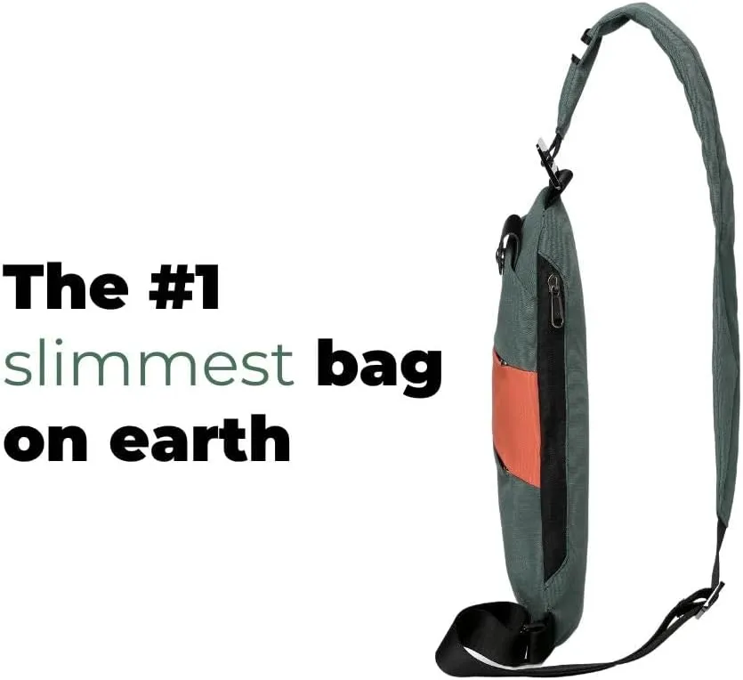 The Original Slim Carry Crossbody Anti-Theft Khaki Brown