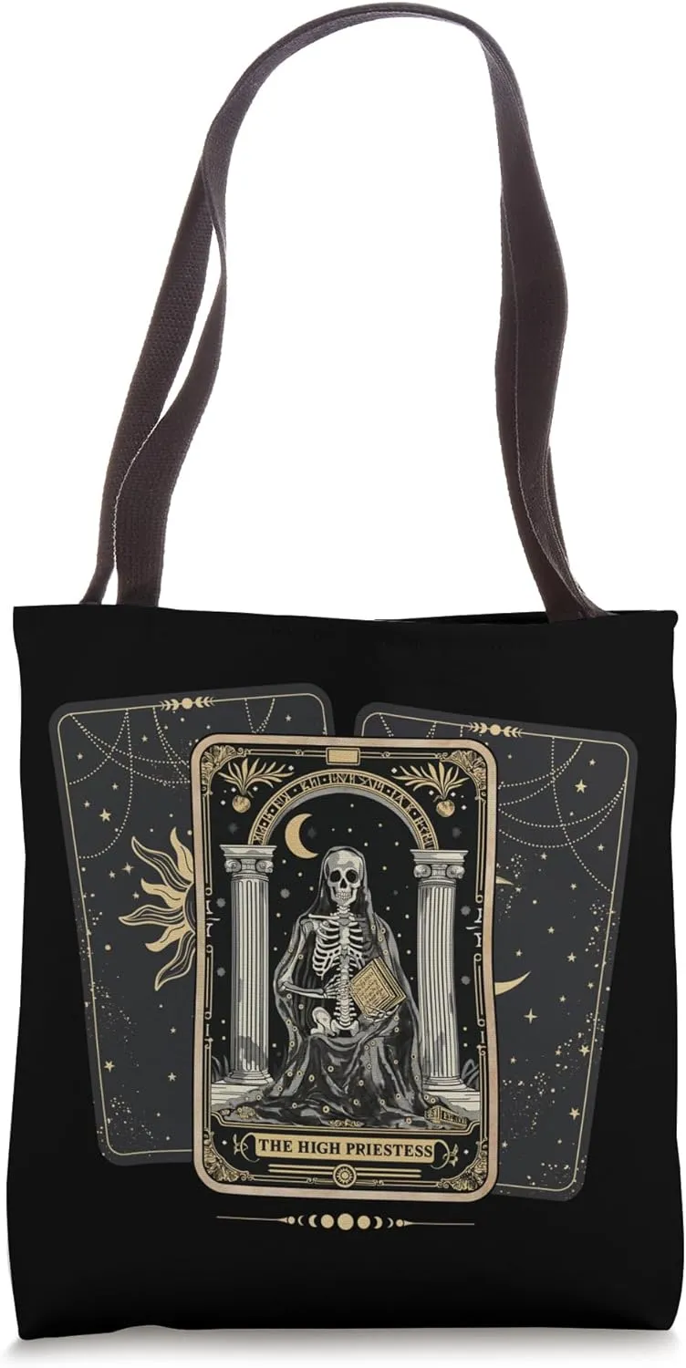 The Priestess Tarot Card Design Tote Bag
