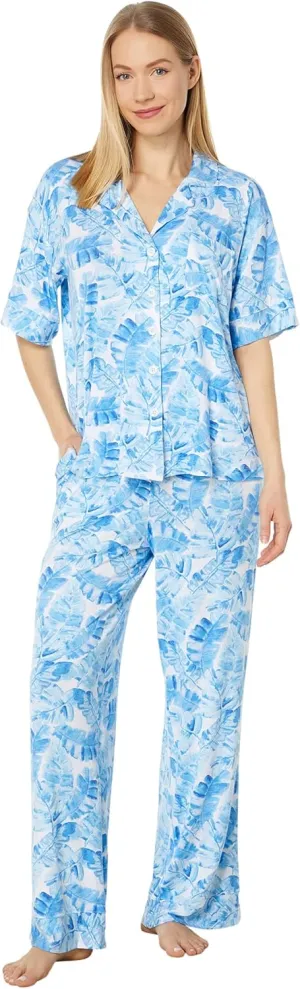 Tommy Bahama 3/4 Sleeve Long Pants PJ Set