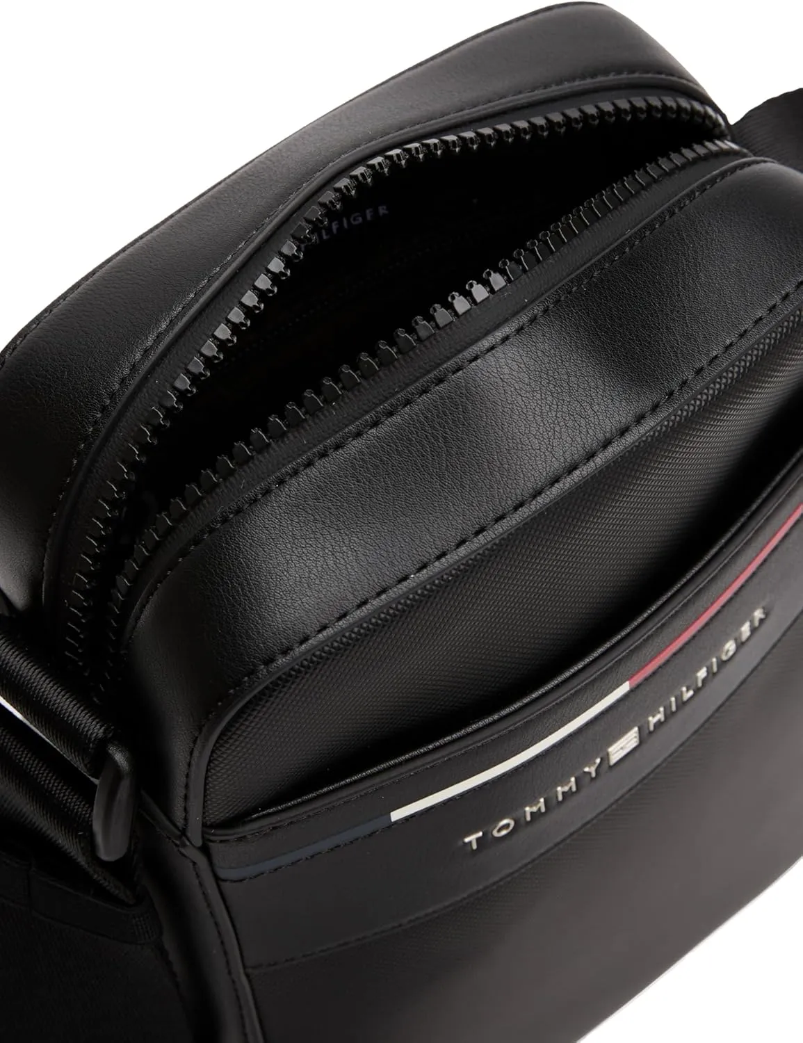 Tommy Hilfiger Foundation Small Crossbody Bag with Zipper and Adjustable Strap