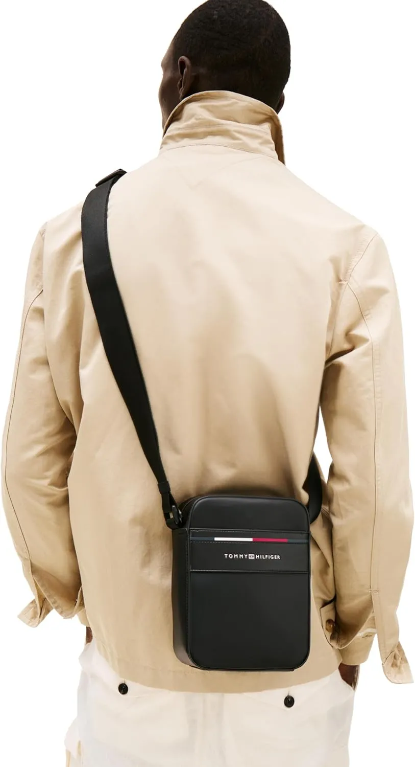 Tommy Hilfiger Foundation Small Crossbody Bag with Zipper and Adjustable Strap