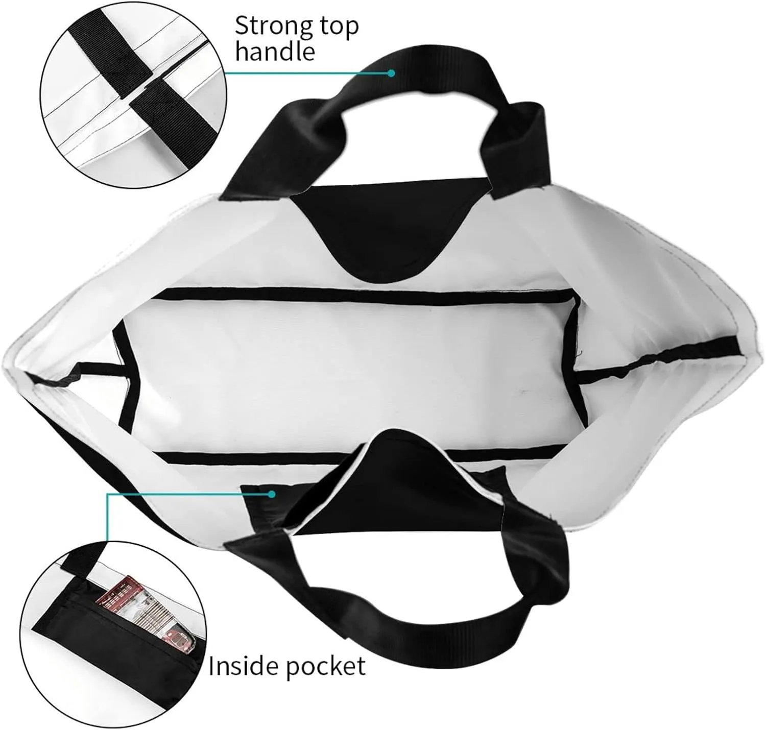 Tote Bag Fashion Large Capacity Handbag Waterproof Reusable Grocery Tote Bag