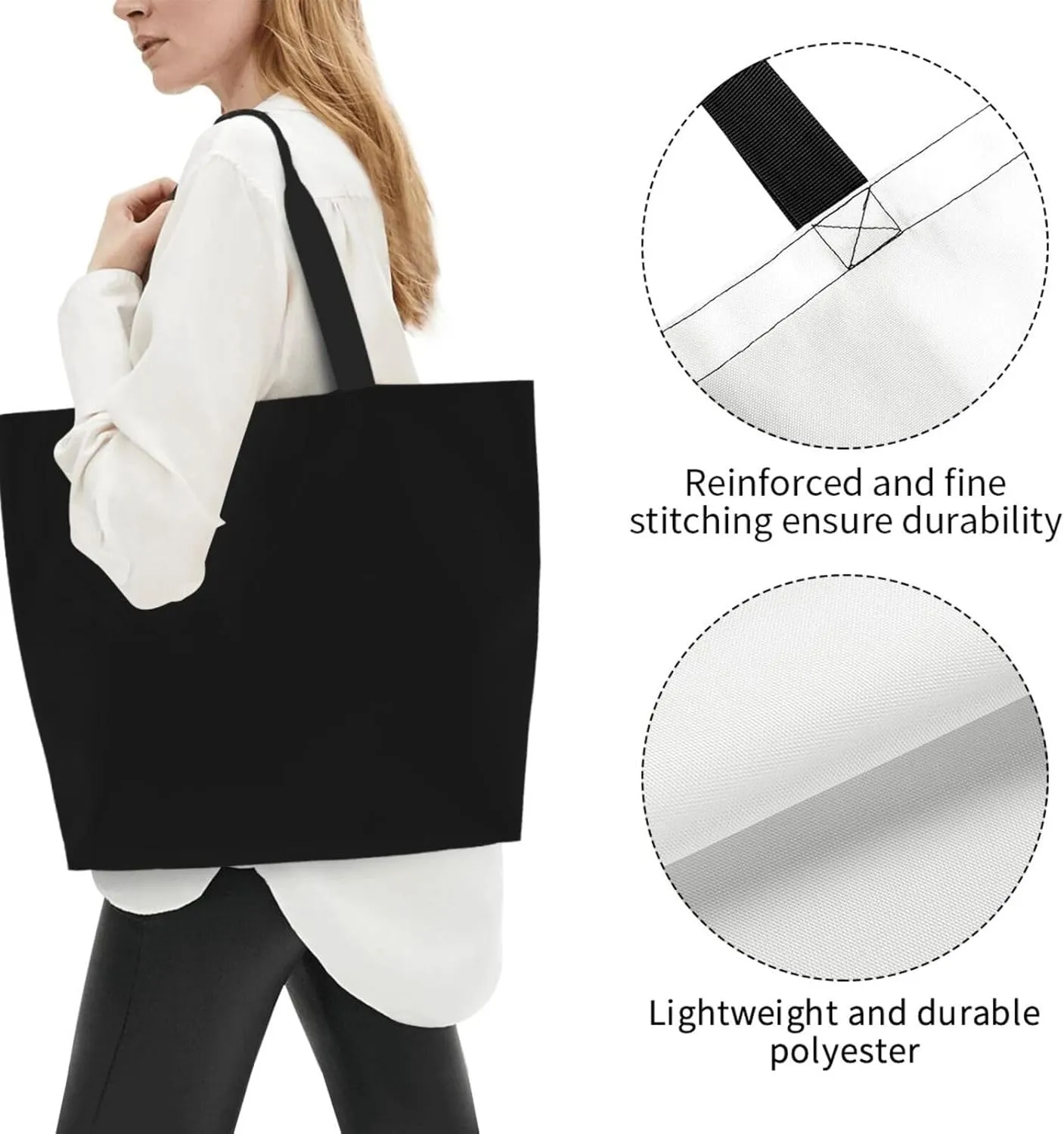 Tote Bag Fashion Large Capacity Handbag Waterproof Reusable Grocery Tote Bag