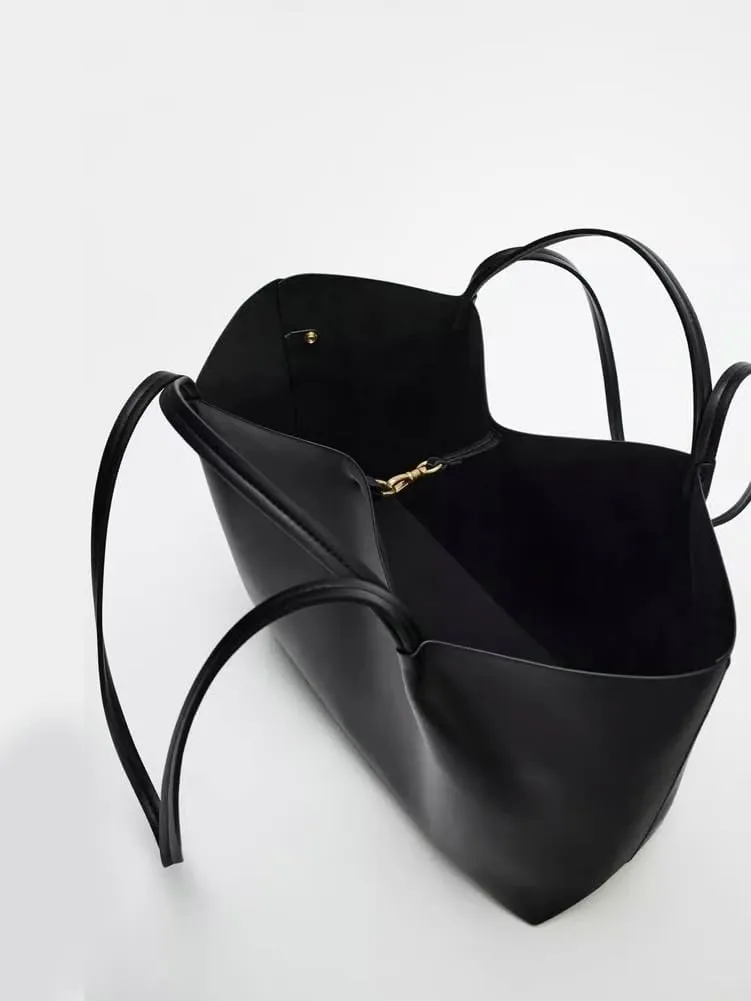 Tote Bag for Women 2025 Large Shoulder Bags PU Leather Weekender Bag Shopper Handbags Travel Purse Buckle Design