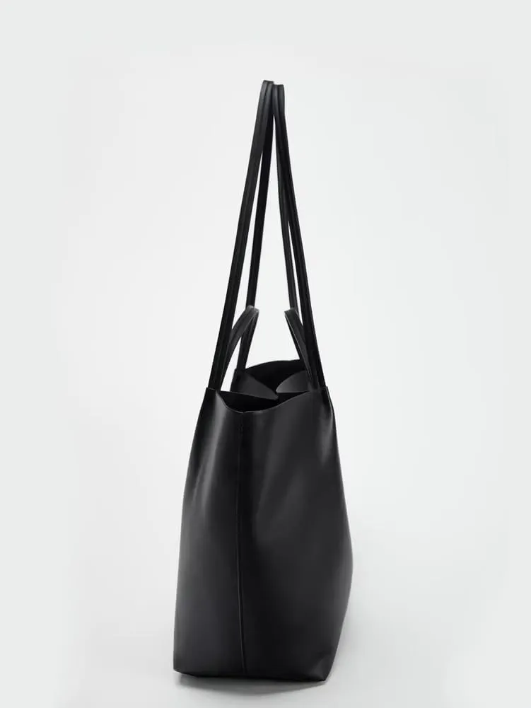 Tote Bag for Women 2025 Large Shoulder Bags PU Leather Weekender Bag Shopper Handbags Travel Purse Buckle Design