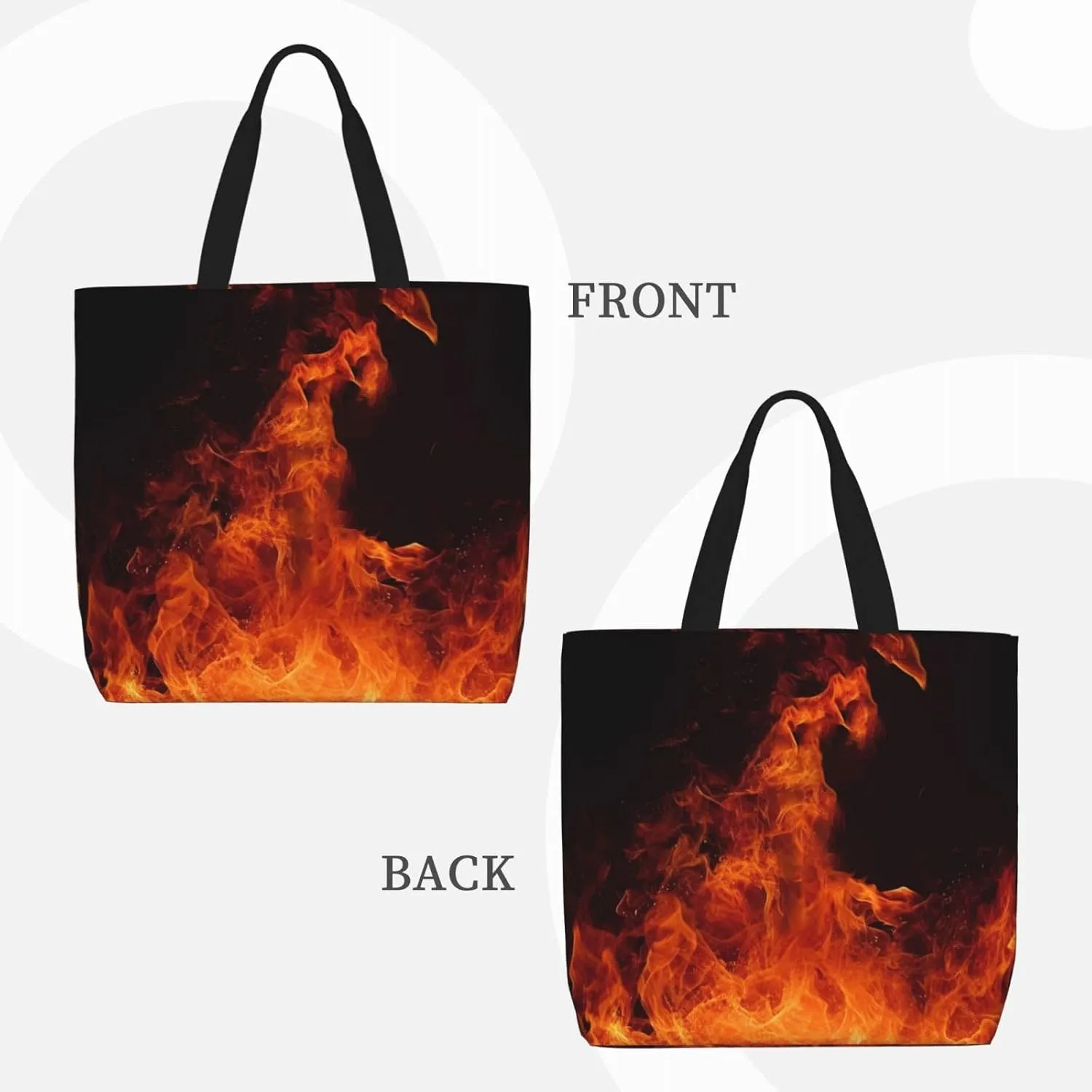 Tote Bag for Women dog and a duck Shoulder Bag with Zipper Handbag Large Capacity Reusable Grocery Bag