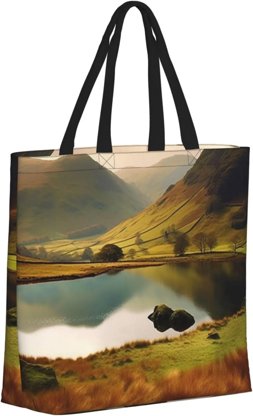 Tote Bag for Women Easter Bunny Shoulder Bag with Zipper Handbag Large Capacity Reusable Grocery Bag