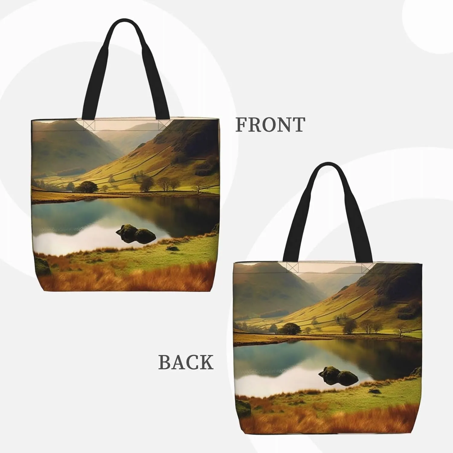 Tote Bag for Women Easter Bunny Shoulder Bag with Zipper Handbag Large Capacity Reusable Grocery Bag