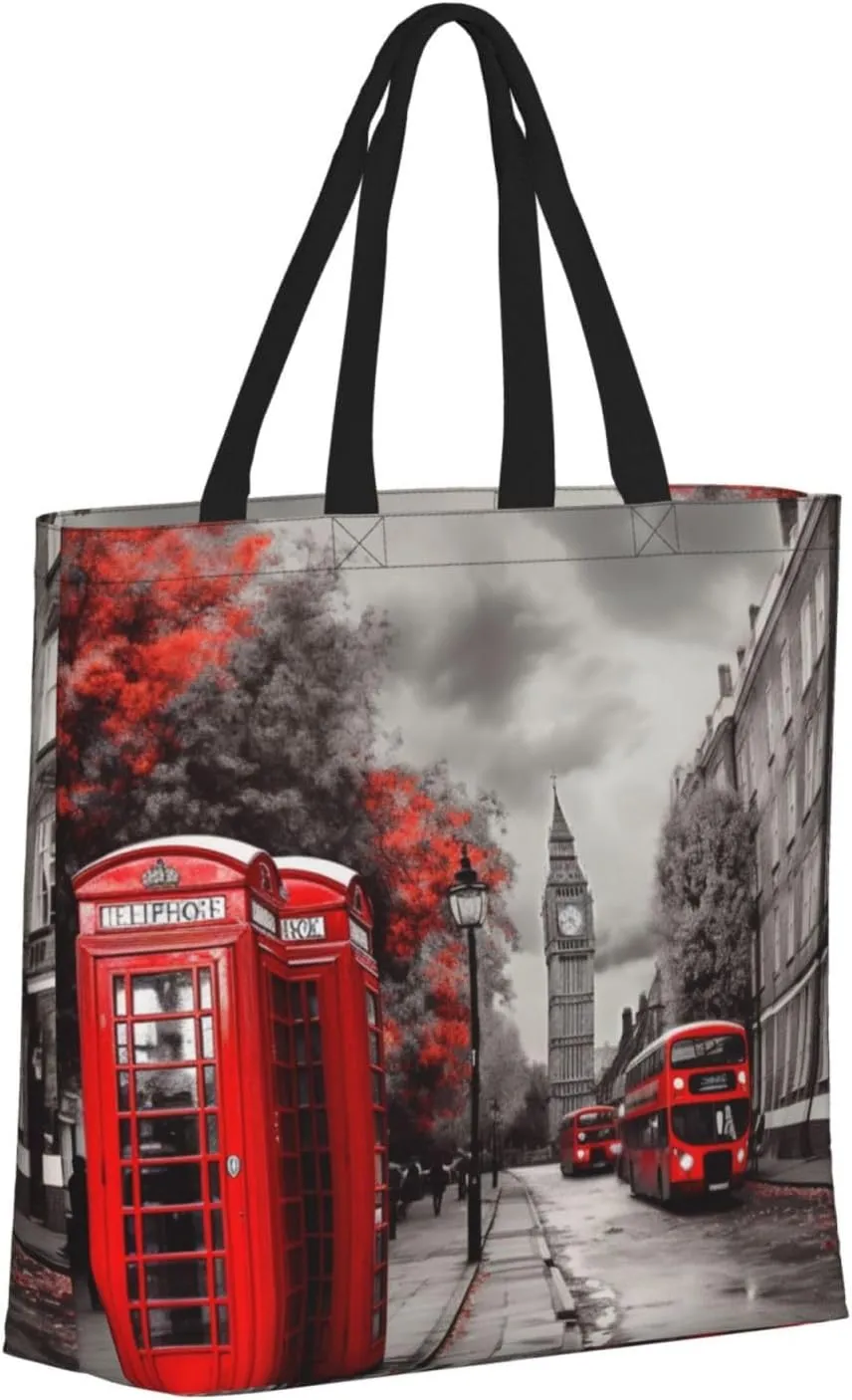 Tote Bag for Women Eastern Bluebird Shoulder Bag with Zipper Handbag Large Capacity Reusable Grocery Bag