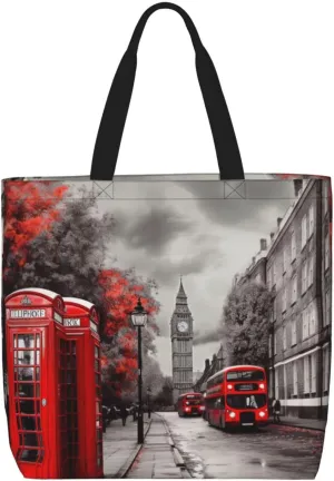 Tote Bag for Women Eastern Bluebird Shoulder Bag with Zipper Handbag Large Capacity Reusable Grocery Bag
