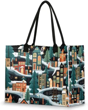 Tote Bag for Women Reusable Canvas Shoulder Bag
