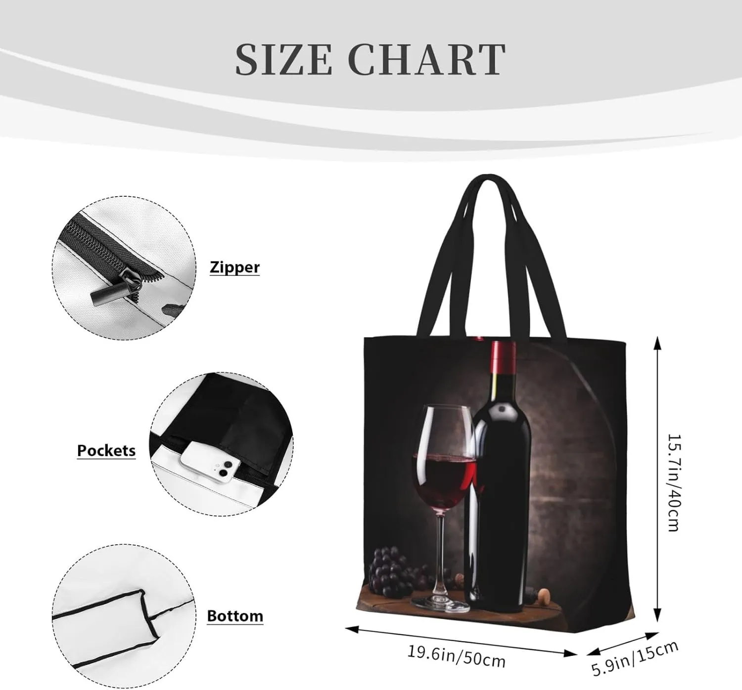 Tote Bag for Women Sea Turtle Shoulder Bag with Zipper Handbag Large Capacity Reusable Grocery Bag