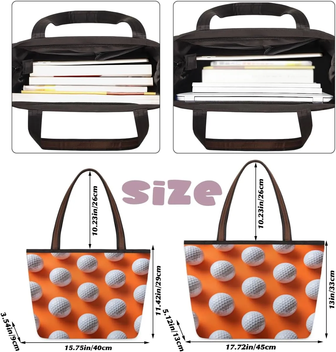 Tote Bag for Women with Zipper Large Capacity Top Handle Casual Shoulder Bag Handbag Reusable Shopping