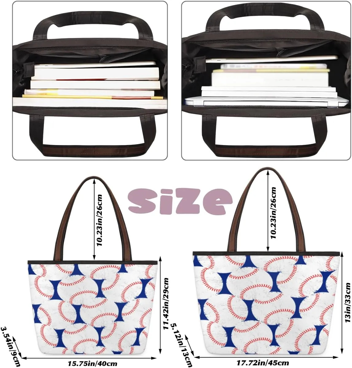 Tote Bag for Women with Zipper Large Capacity Top Handle Casual Shoulder Bag Handbag Reusable Shopping
