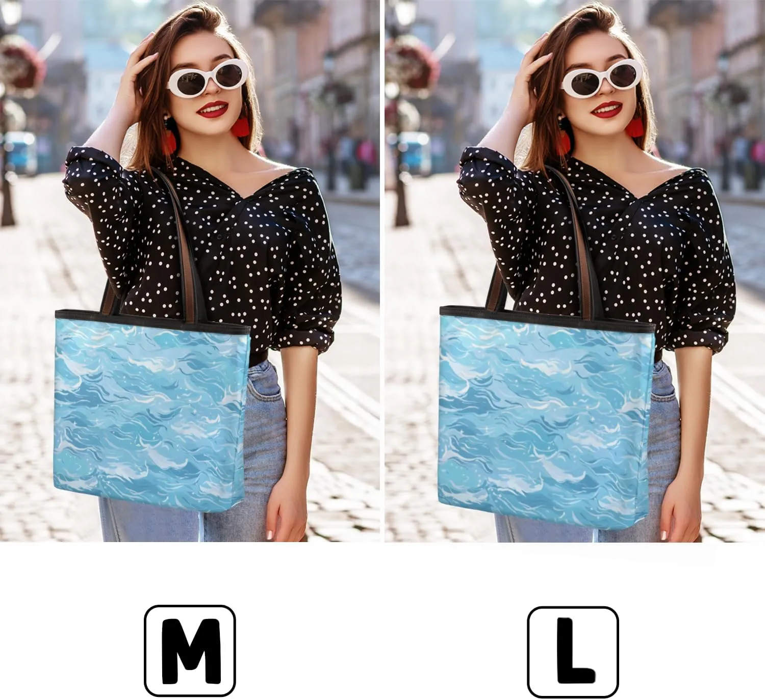 Tote Bag for Women with Zipper Large Capacity Top Handle Casual Shoulder Bag Handbag Reusable Shopping