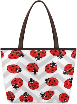 Tote Bag for Women with Zipper Large Capacity Top Handle Casual Shoulder Bag Handbag Reusable Shopping