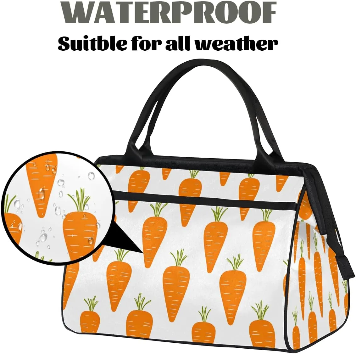 Tote Bag for Women with Zipper, Large Shoulder Bag Handbag for Travel Sports Work