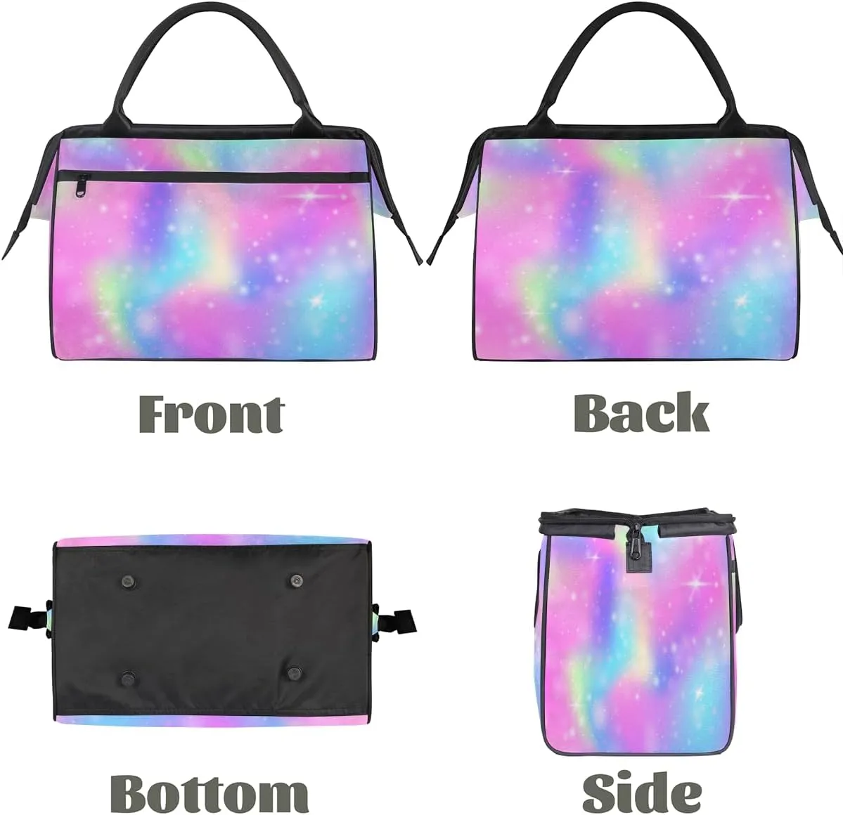 Tote Bag for Women with Zipper, Lightweight Travel Tote Bag Large Shoulder Bag Handbag for Work, Gym