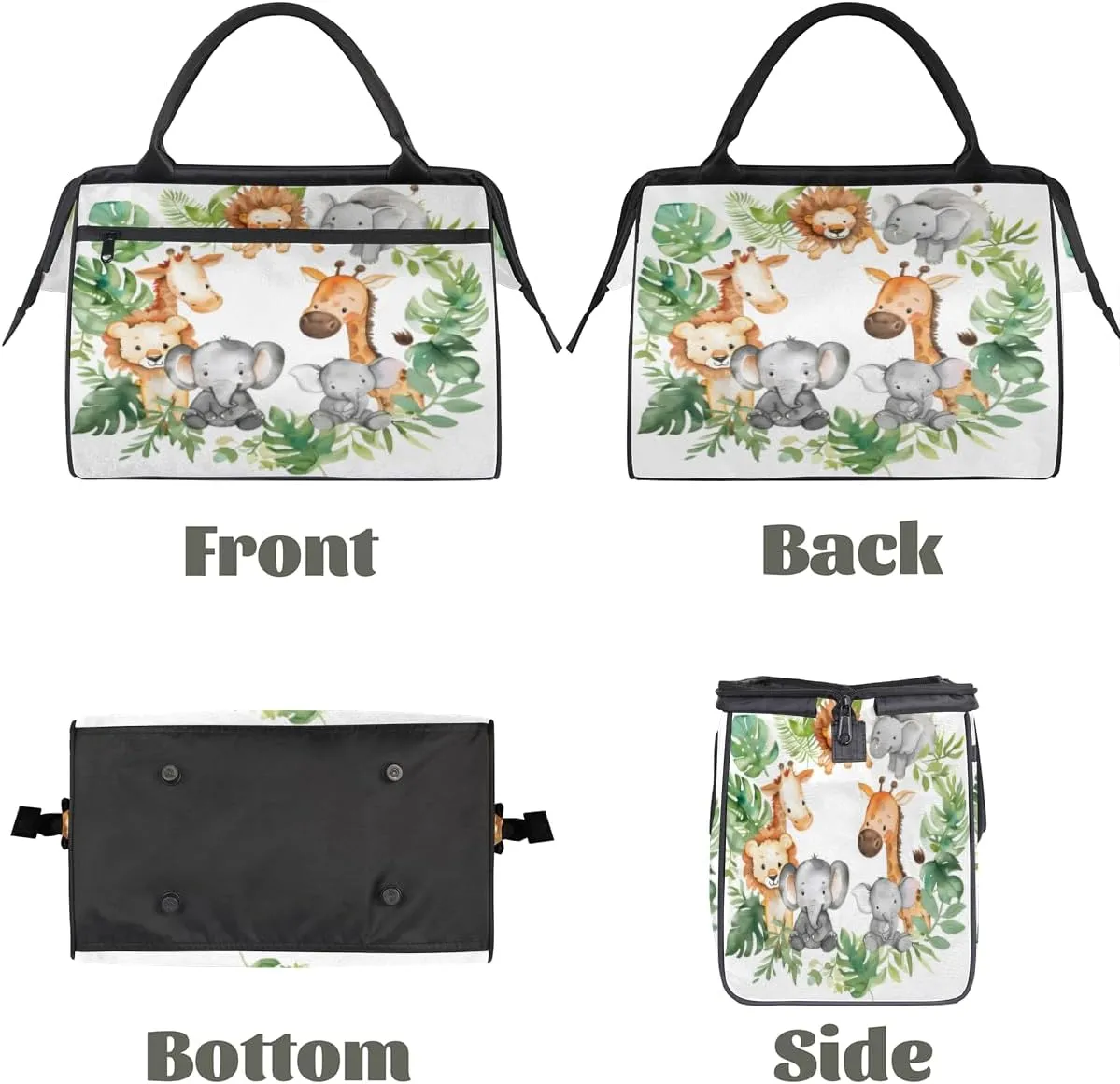 Tote Bag for Women with Zipper, Lightweight Travel Tote Bag Large Shoulder Bag Handbag for Work, Gym