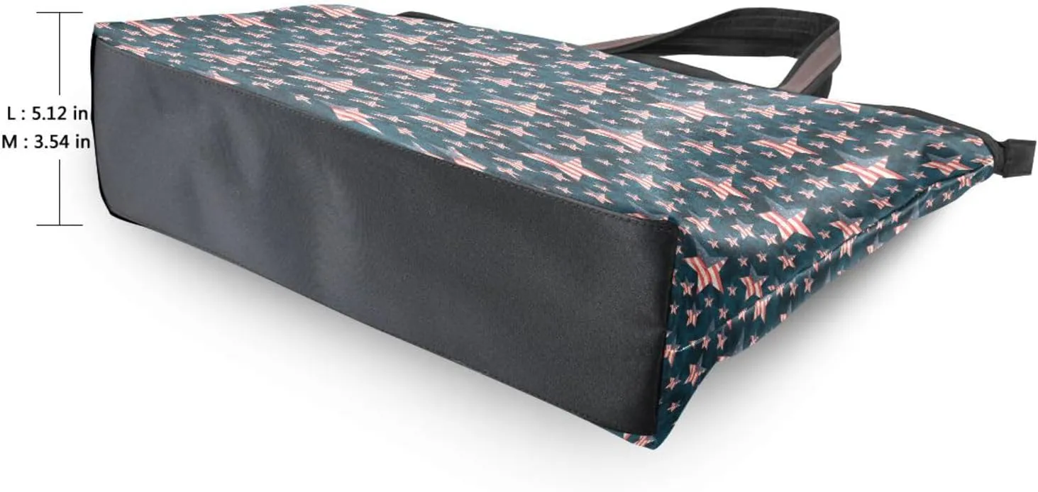 Tote Bag for Women with Zipper,Polyester Tote Purse Holiday Tote Bag Work Handbag Women Gift