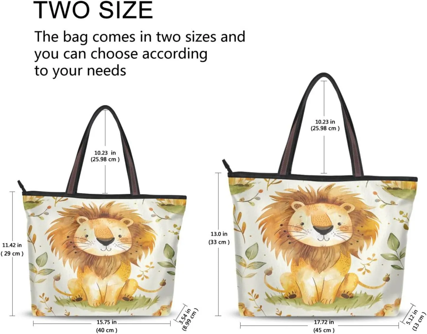 Tote Bag for Women with Zipper,Polyester Tote Purse Holiday Tote Bag Work Handbag Women Gift