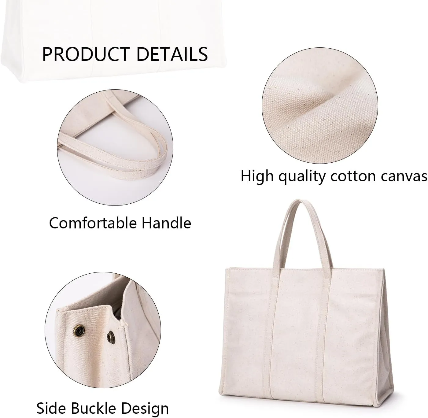 Tote Bag Handbag Shoulder Bag Satchel Purses For Ladies Women (Black-nylon)