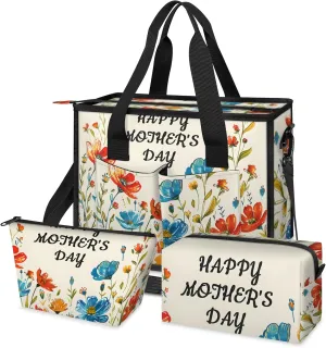 Tote Satchel Bag Set 3PCS for Women,Travel Shoulder Bag Handbag and Wallet Daily Use01