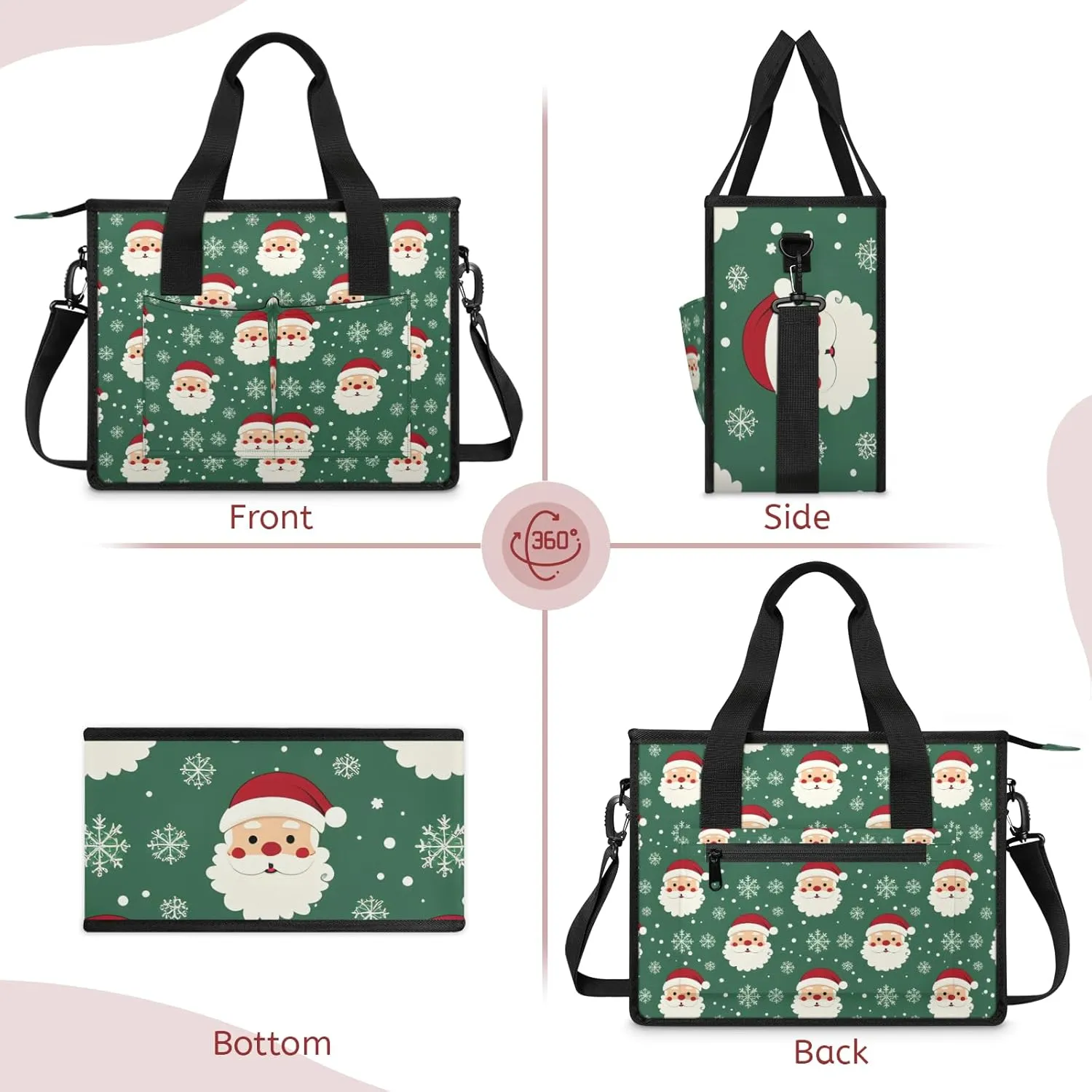 Tote Satchel Bag Set 3PCS for Women,Travel Shoulder Bag Handbag and Wallet Daily Use02